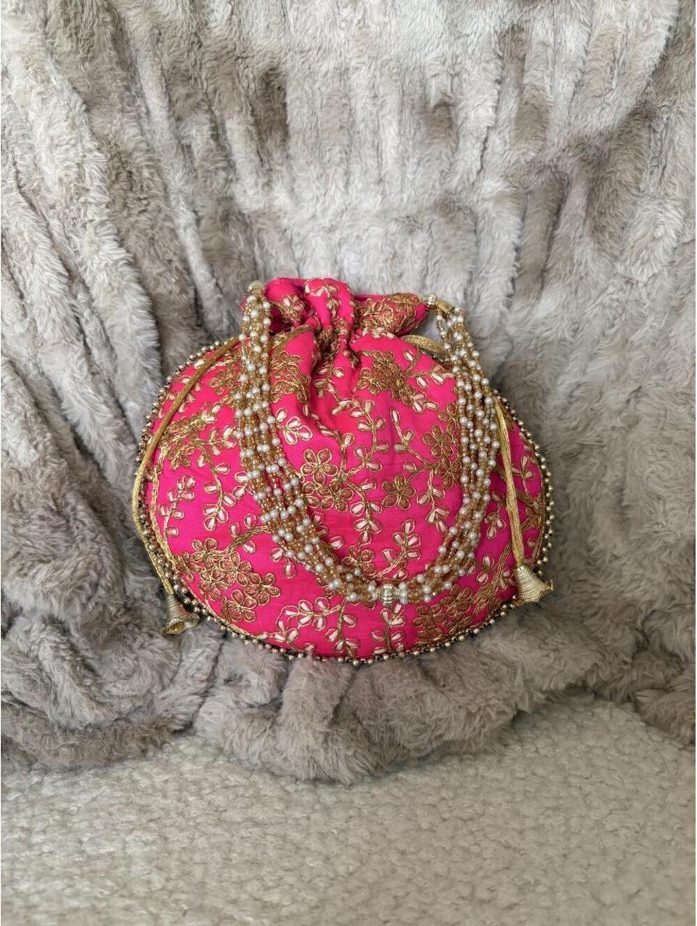 HOT PINK POUCH PURSE/BAG